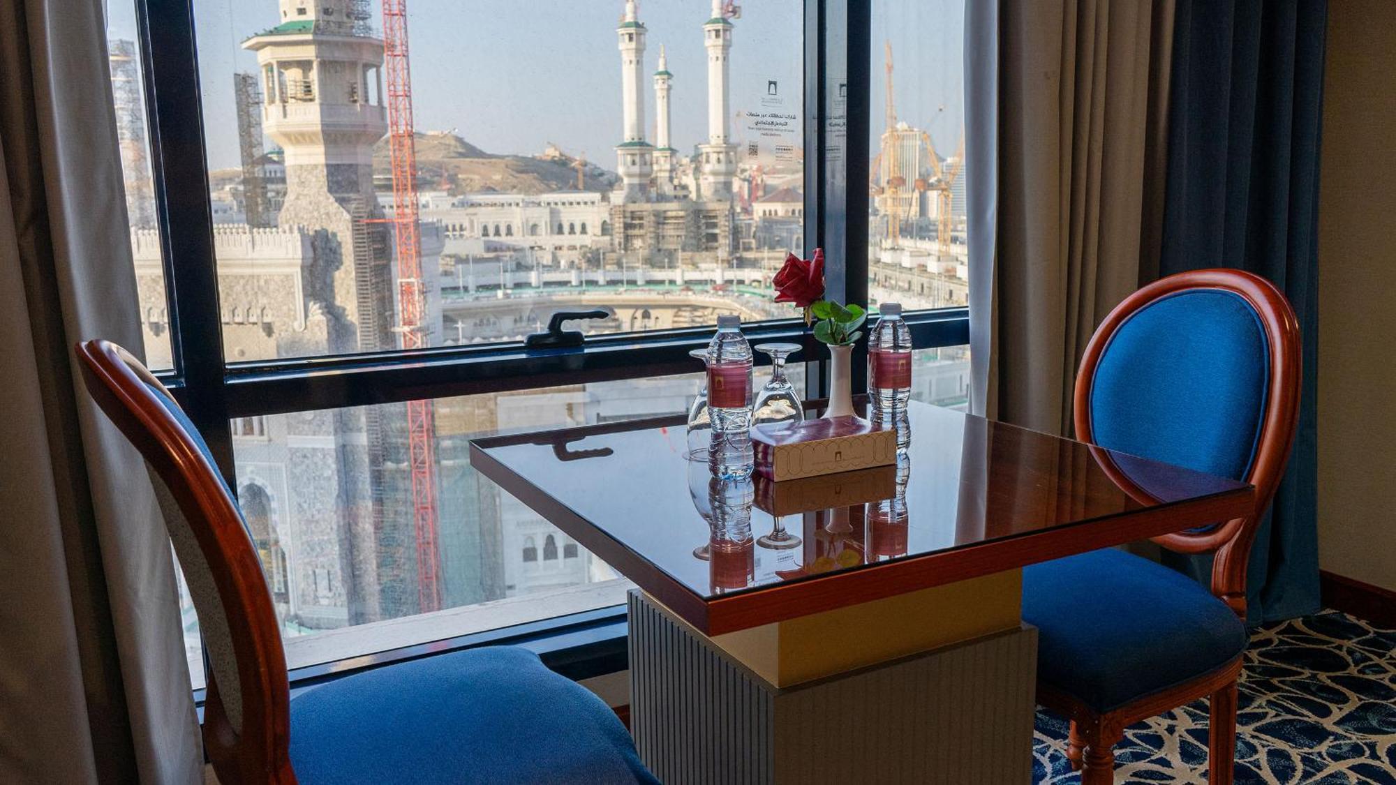 Al Safwah Hotel First Tower 1 Mecca Luaran gambar View of the Grand Mosque from the hotel